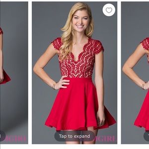 Red dress- prom girl